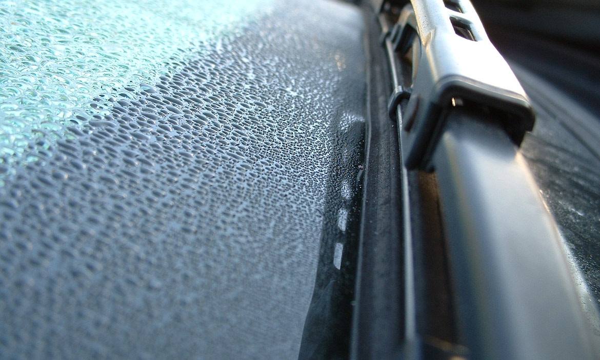 you should check your windshield wiper fluid level