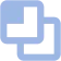 Icon depicting stacked square windows, used to indicate multiple windshield replacement options