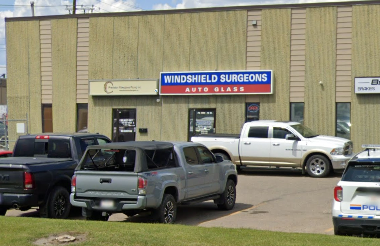 Exterior view of Red Deer's Windshield Surgeons Auto Glass shop
