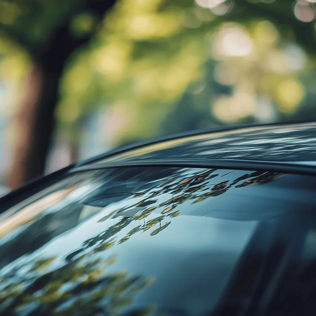 Windshield Exterior photo showcasing a common location of a moulding